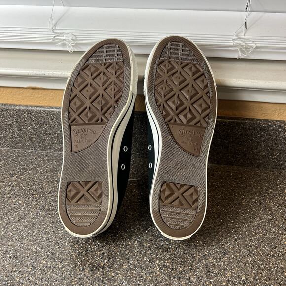 Converse All Star Low Top Black Canvas Shoes Men's 10 Lace Up Sneaker Women's 12 - Picture 10 of 11